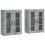 Berkfield Wall Mounted Cabinets 2 pcs Concrete Grey Engineered Wood 2