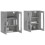 Berkfield Wall Mounted Cabinets 2 pcs Concrete Grey Engineered Wood 3