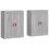 Berkfield Wall Mounted Cabinets 2 pcs Grey Sonoma Engineered Wood 2
