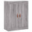 Berkfield Wall Mounted Cabinets 2 pcs Grey Sonoma Engineered Wood 5