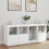 Berkfield Sideboard with LED Lights White 164x37x67 cm 3