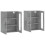 Berkfield Wall Mounted Cabinets 2 pcs Concrete Grey Engineered Wood 4