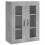 Berkfield Wall Mounted Cabinets 2 pcs Concrete Grey Engineered Wood 5