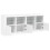 Berkfield Sideboard with LED Lights White 164x37x67 cm 6