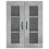 Berkfield Wall Mounted Cabinets 2 pcs Concrete Grey Engineered Wood 6