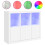Berkfield Sideboards with LED Lights 3 pcs White Engineered Wood 2