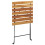 Berkfield 3 Piece Folding Bistro Set Solid Wood Teak and Steel 7
