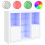Berkfield Sideboards with LED Lights 3 pcs White Engineered Wood 2