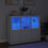 Berkfield Sideboards with LED Lights 3 pcs White Engineered Wood 3