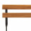 Berkfield 3 Piece Folding Bistro Set Solid Wood Teak and Steel 8