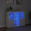 Berkfield Sideboards with LED Lights 3 pcs White Engineered Wood 3