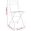 Berkfield 3 Piece Folding Bistro Set Solid Wood Teak and Steel 9