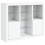 Berkfield Sideboards with LED Lights 3 pcs White Engineered Wood 5