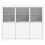 Berkfield Sideboards with LED Lights 3 pcs White Engineered Wood 6