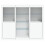 Berkfield Sideboards with LED Lights 3 pcs White Engineered Wood 6