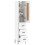 Berkfield Highboard White 34.5x34x180 cm Engineered Wood 3