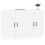Berkfield Wall Mounted Cabinets 2 pcs White Engineered Wood 3