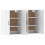 Berkfield Wall Mounted Cabinets 2 pcs White Engineered Wood 5