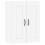 Berkfield Wall Mounted Cabinets 2 pcs White Engineered Wood 6