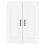 Berkfield Wall Mounted Cabinets 2 pcs White Engineered Wood 7