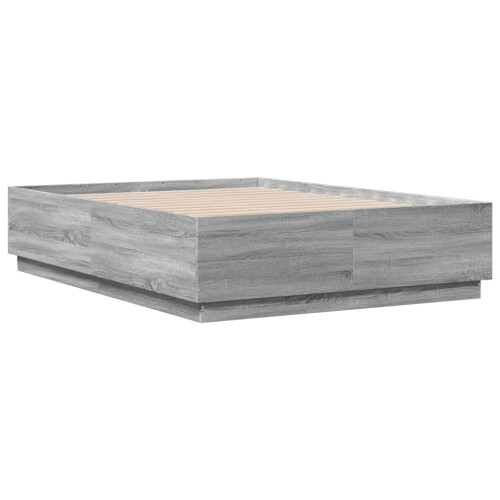 Berkfield Bed Frame without Mattress Grey Sonoma 120x190 cm Small Double 2