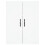 Berkfield Highboard White 69.5x34x180 cm Engineered Wood 6