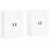Berkfield Wall Mounted Cabinets 2 pcs White Engineered Wood 2