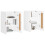 Berkfield Wall Mounted Cabinets 2 pcs White Engineered Wood 3