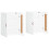 Berkfield Wall Mounted Cabinets 2 pcs White Engineered Wood 4