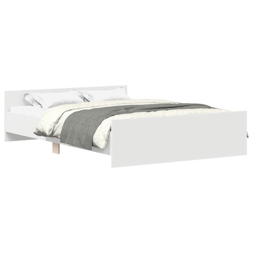 Berkfield Bed Frame without Mattress White 135x190 cm Double 1