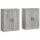 Berkfield Wall Mounted Cabinets 2 pcs Grey Sonoma Engineered Wood 2