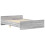 Berkfield Bed Frame without Mattress Grey Sonoma 120x190 cm Small Double 4