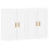 Berkfield Wall Mounted Cabinets 2 pcs White Engineered Wood 2