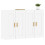 Berkfield Wall Mounted Cabinets 2 pcs White Engineered Wood 3