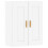 Berkfield Wall Mounted Cabinets 2 pcs White Engineered Wood 6