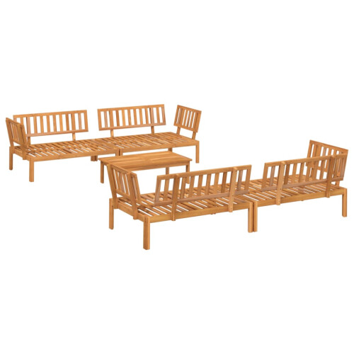 Berkfield 5 Piece Garden Pallet Sofa Set Solid Wood Acacia 1
