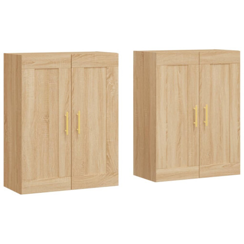 Berkfield Wall Mounted Cabinets 2 pcs Sonoma Oak Engineered Wood 1