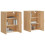 Berkfield Wall Mounted Cabinets 2 pcs Sonoma Oak Engineered Wood 3
