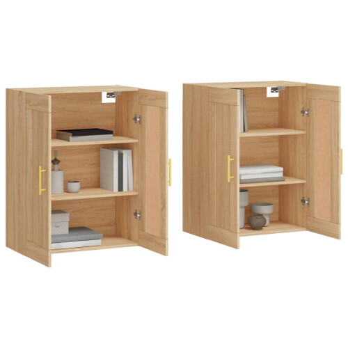 Berkfield Wall Mounted Cabinets 2 pcs Sonoma Oak Engineered Wood 2