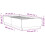 Berkfield Bed Frame without Mattress Grey Sonoma 75x190 cm Small Single 9