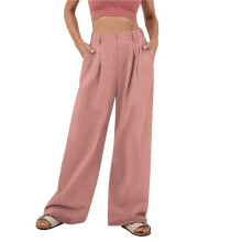 Women'S Wide Leg Suit Pants Loose Fit High Elastic Waisted Business Casual Long Trousers Pants XL