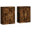 Berkfield Wall Mounted Cabinets 2 pcs Smoked Oak Engineered Wood 2