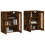 Berkfield Wall Mounted Cabinets 2 pcs Smoked Oak Engineered Wood 3