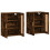Berkfield Wall Mounted Cabinets 2 pcs Smoked Oak Engineered Wood 4