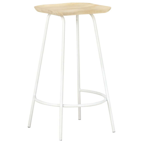 Berkfield Bar Stools 4 pcs Solid Mango Wood 1
