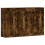 Berkfield Wall Mounted Cabinets 2 pcs Smoked Oak Engineered Wood 2