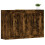 Berkfield Wall Mounted Cabinets 2 pcs Smoked Oak Engineered Wood 3