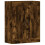 Berkfield Wall Mounted Cabinets 2 pcs Smoked Oak Engineered Wood 6