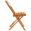 Berkfield Folding Garden Chairs 4 pcs Beige Fabric and Solid Wood 5