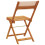 Berkfield Folding Garden Chairs 4 pcs Beige Fabric and Solid Wood 6